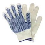 GUANTE REFORZ. MOTEADO AZUL ALGODÓN