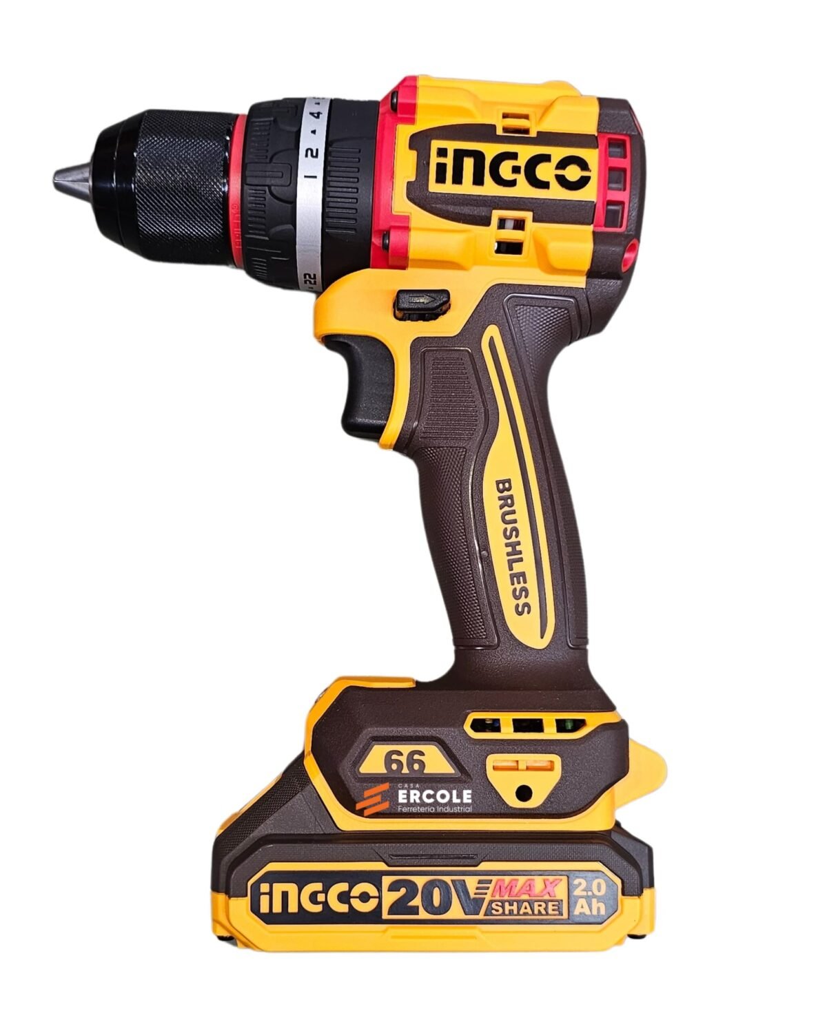 INGCO - TALADRO-ATORNILLADOR-PERCUTOR 20V / CIDLI20668-4 - Imagen 3