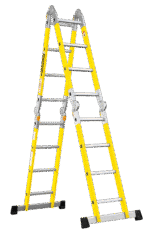 Escalera multifuncion Fiberglass dielectrica 4x4 - Imagen 3